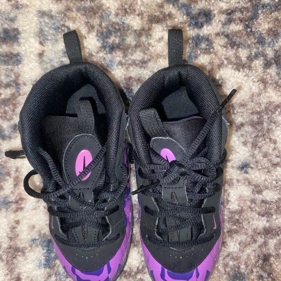 Kids Purple Camo Air Nike Foamposites Sneakers size 10c - Picture 7 of 7